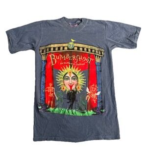 Vintage Bumbershoot 1999 Seattle Arts Festival Shirt Gray Crew Neck Late 90s M